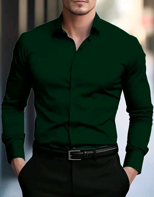 Trendy Green Febric Shirt
