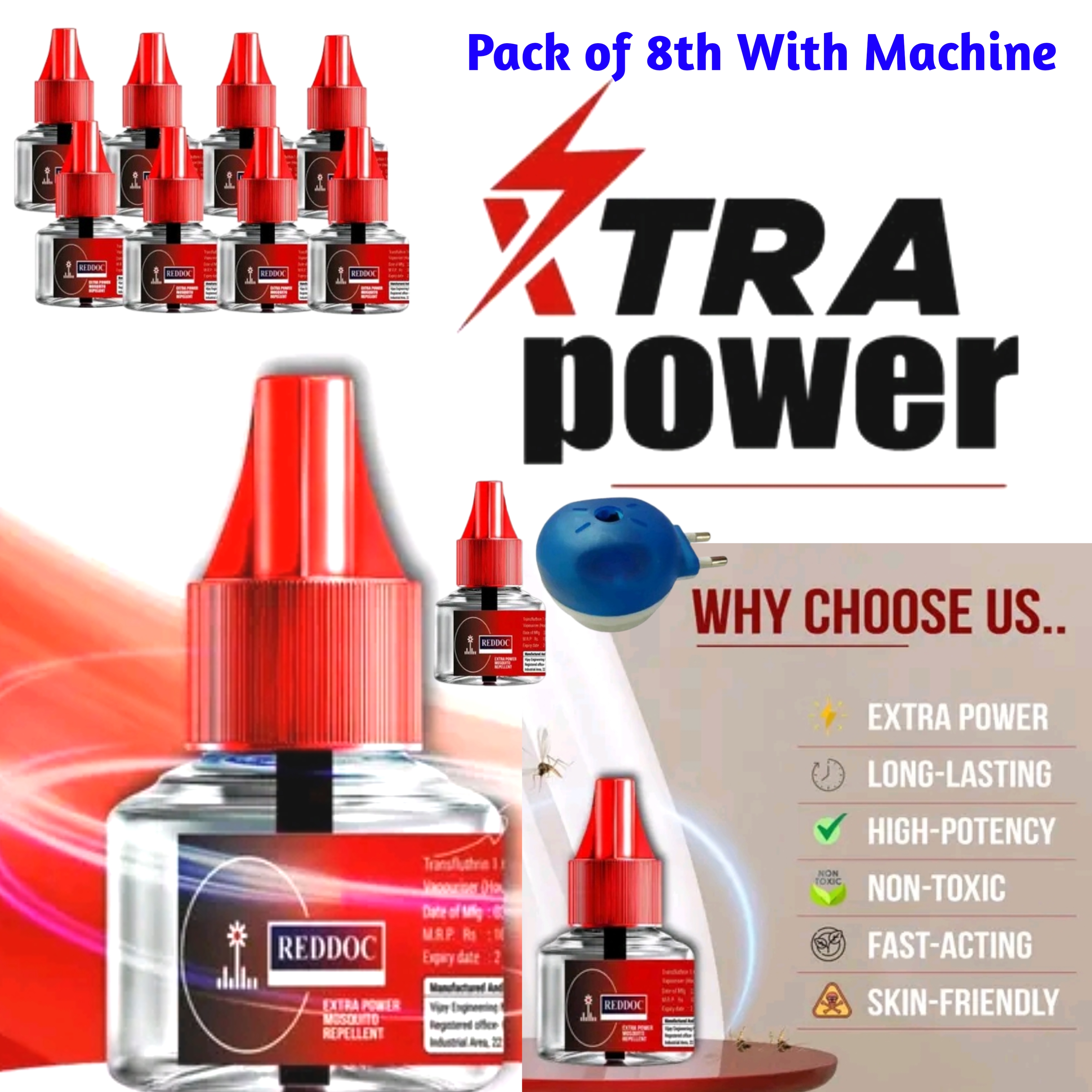 Mosquito Refill pack of 8th With Machine